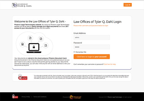 Login Screen
